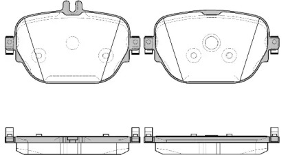 Комплект тормозных колодок P16253.08 WOKING