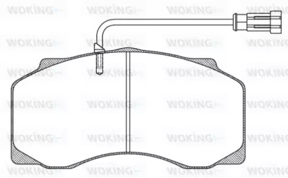 Комплект тормозных колодок JSA 7613.40 WOKING