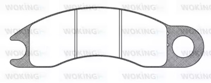 Комплект тормозных колодок JSA 910320 WOKING