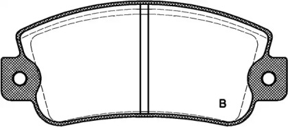 Комплект тормозных колодок BPA0025.22 OPEN PARTS