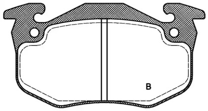 Комплект тормозных колодок BPA0144.50 OPEN PARTS