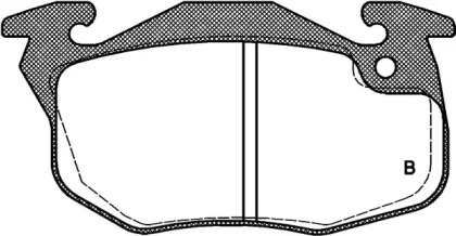 Комплект тормозных колодок BPA0192.22 OPEN PARTS