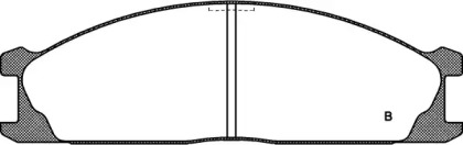 Комплект тормозных колодок BPA0236.02 OPEN PARTS