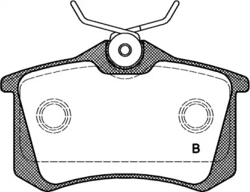 Комплект тормозных колодок BPA0263.51 OPEN PARTS