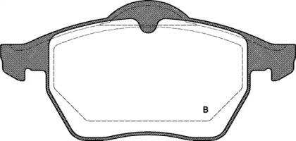 Комплект тормозных колодок BPA0390.10 OPEN PARTS