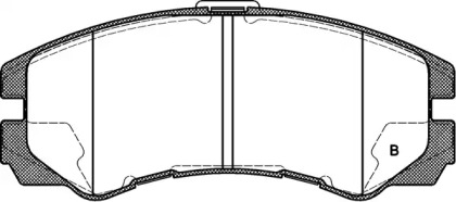 Комплект тормозных колодок BPA0425.22 OPEN PARTS