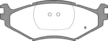 Комплект тормозных колодок BPA0483.02 OPEN PARTS