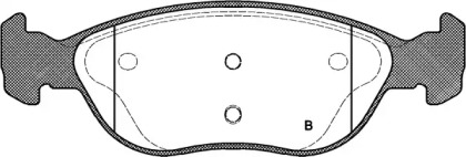 Комплект тормозных колодок BPA0587.21 OPEN PARTS