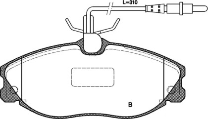 Комплект тормозных колодок BPA0604.14 OPEN PARTS