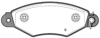 Комплект тормозных колодок BPA0643.30 OPEN PARTS