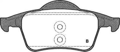 Комплект тормозных колодок BPA0714.00 OPEN PARTS