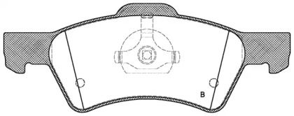 Комплект тормозных колодок BPA0810.02 OPEN PARTS