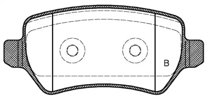 Комплект тормозных колодок BPA0957.22 OPEN PARTS