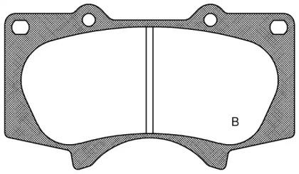 Комплект тормозных колодок BPA0988.00 OPEN PARTS