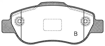 Комплект тормозных колодок BPA1100.11 OPEN PARTS