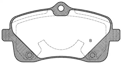 Комплект тормозных колодок BPA1102.02 OPEN PARTS