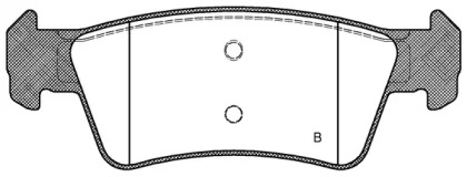 Комплект тормозных колодок BPA1187.02 OPEN PARTS