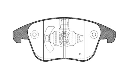 Комплект тормозных колодок BPA1249.22 OPEN PARTS