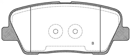 Комплект тормозных колодок BPA1274.02 OPEN PARTS