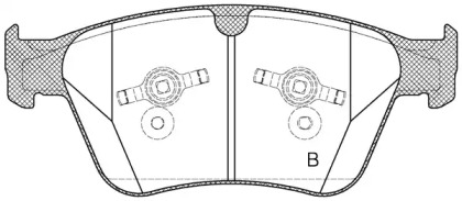 Комплект тормозных колодок BPA1371.00 OPEN PARTS