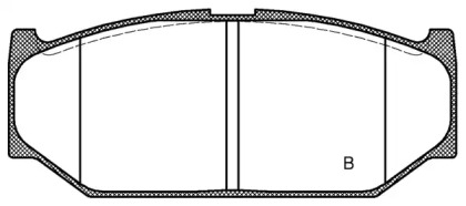 Комплект тормозных колодок BPA1381.12 OPEN PARTS