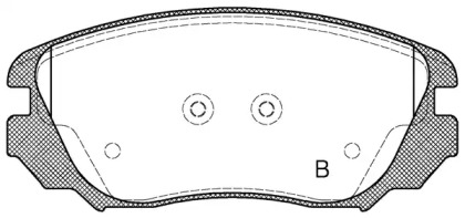 Комплект тормозных колодок BPA1385.02 OPEN PARTS