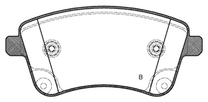 Комплект тормозных колодок BPA1435.02 OPEN PARTS