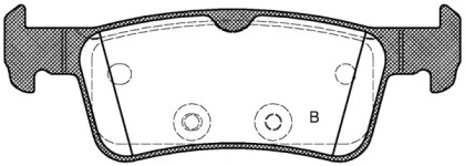 Комплект тормозных колодок BPA1563.10 OPEN PARTS