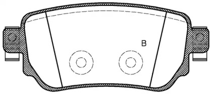 Комплект тормозных колодок BPA1582.02 OPEN PARTS