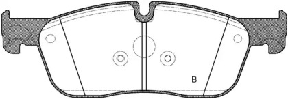 Комплект тормозных колодок BPA1633.10 OPEN PARTS