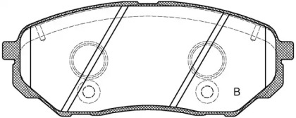 Комплект тормозных колодок BPA1661.02 OPEN PARTS