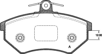 Комплект тормозных колодок BPA0134.50 OPEN PARTS