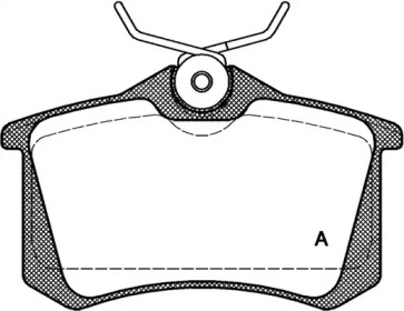 Комплект тормозных колодок BPA0263.01 OPEN PARTS