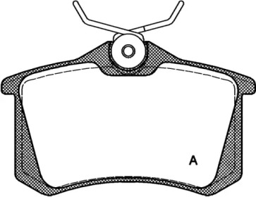 Комплект тормозных колодок BPA0263.10 OPEN PARTS