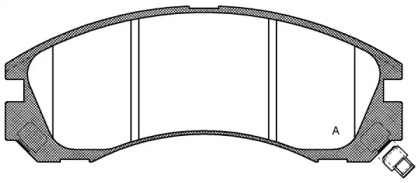 Комплект тормозных колодок BPA0354.32 OPEN PARTS