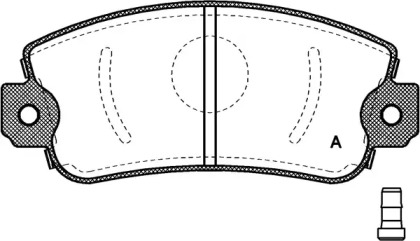 Комплект тормозных колодок BPA0372.02 OPEN PARTS