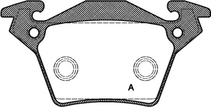 Комплект тормозных колодок BPA0717.00 OPEN PARTS