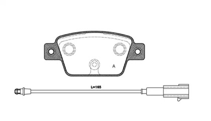 Комплект тормозных колодок BPA0861.12 OPEN PARTS