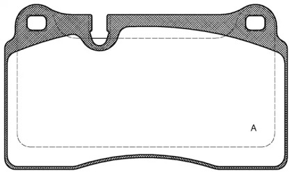 Комплект тормозных колодок BPA1200.30 OPEN PARTS