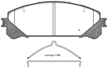 Комплект тормозных колодок BPA1312.00 OPEN PARTS