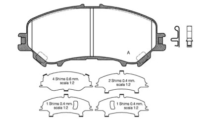 Комплект тормозных колодок BPA1318.22 OPEN PARTS