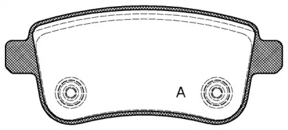 Комплект тормозных колодок BPA1387.00 OPEN PARTS