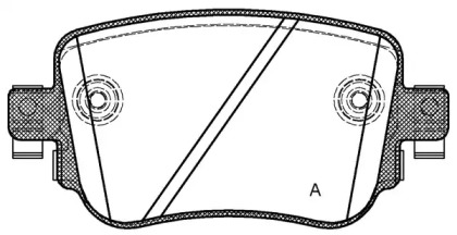 Комплект тормозных колодок BPA1549.08 OPEN PARTS