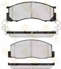 Комплект тормозных колодок PA1617 Brake ENGINEERING