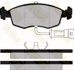 Комплект тормозных колодок PA408 Brake ENGINEERING