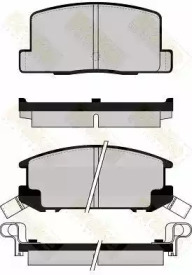 Комплект тормозных колодок PA502 Brake ENGINEERING