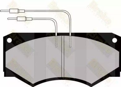 Комплект тормозных колодок PA509 Brake ENGINEERING