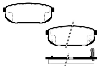 Комплект тормозных колодок RA.0421.0 RAICAM