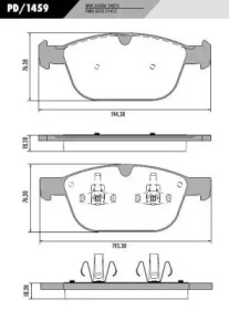 Комплект тормозных колодок PD/1459 FRAS-LE