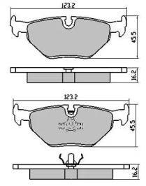 Комплект тормозных колодок FBP-0733 FREMAX